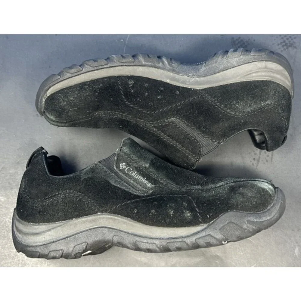 Columbia‎ Vesey Suede Hiking Outdoor Slip On Shoes Women's Size 6.5 Black Trail